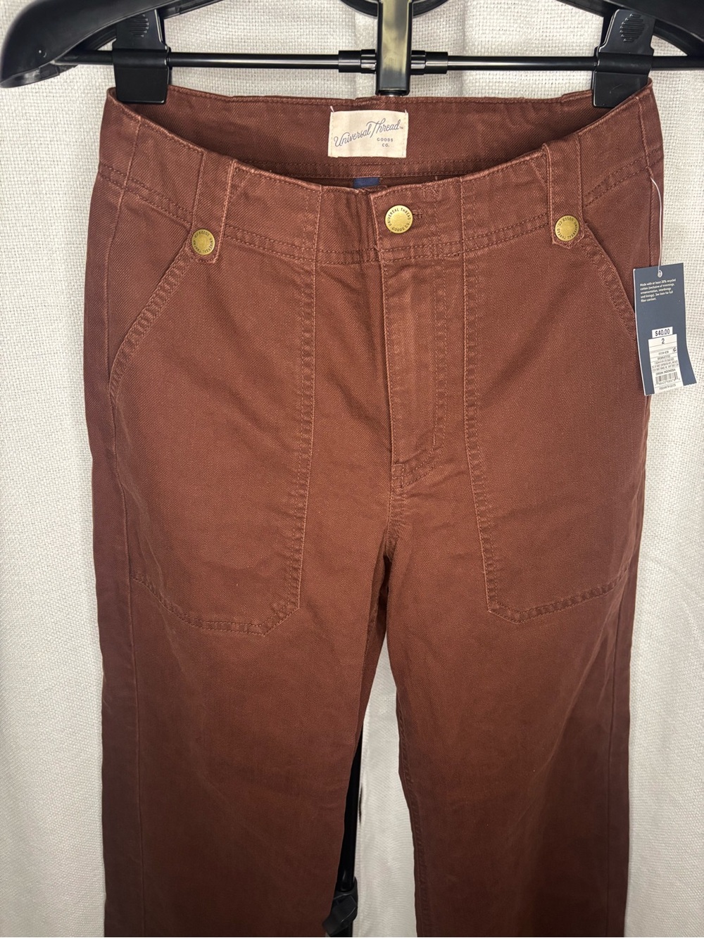 Universal Thread Straight-Leg Jeans in Rust